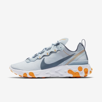 Nike React Element 55 - Sneakers - LyseBlå/Hvide/Orange/Blå | DK-88096